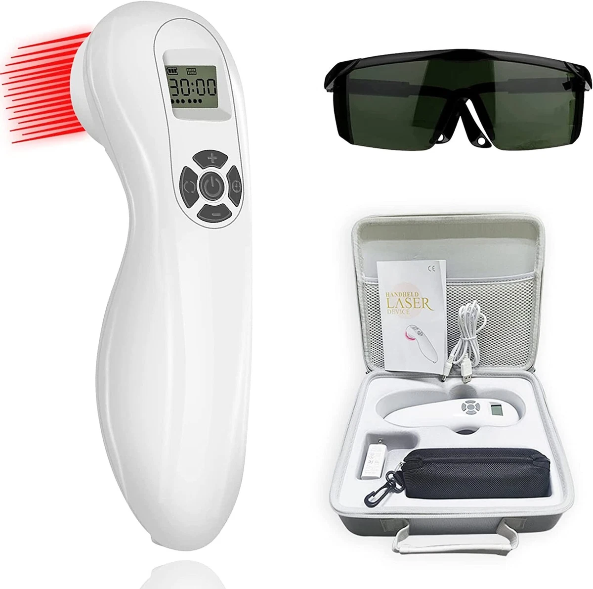 Cold Laser Light Therapy Device with Pulse Treat Acute Chronic Pain 650nm 808nm