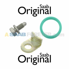 SAAB 9-3 9-5 BYPASS CLAMP PIPE KIT SEAL CLAMP BOLT NEW GENUINE OEM TURBO VALVE