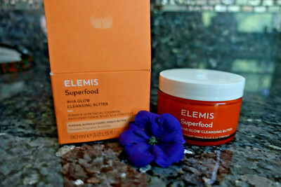 Elemis superfood aha glow cleansing butter new in box 3oz 