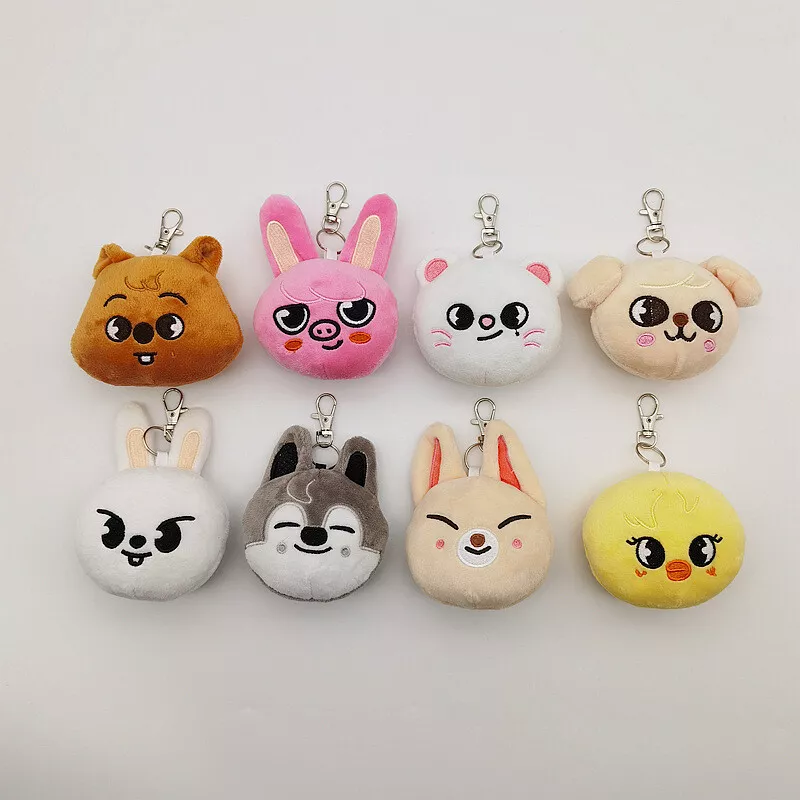 NEW Stray Kids Skzoo Goods Skzoo Mini Face Keyring Plush Toys