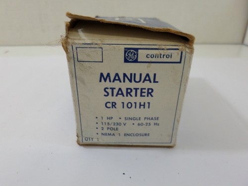 Démarreur Manuel De Moteur General Electric CR101H1 NEMA 16A 277V 2P - Neuf US
