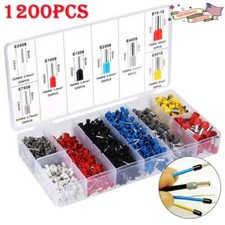 1200PCS Connector Cord Wire Crimp Cable Pin End Bootlace Ferrule Terminal Kit