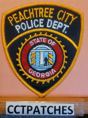 PEACHTREE CITY, GEORGIA POLICE SHOULDER PATCH GA | eBay