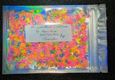 LargeBag Fairy Wing MIX NEON GLITTER Nail  Acrylic  Gel  Body Art  Face  Festival
