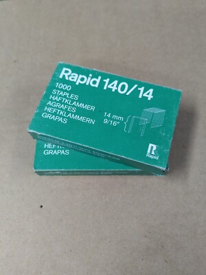 Rapid 14mm x 2000 Galvanised Staples for E-TAC Stapler & Other 140/14 Type 140 
