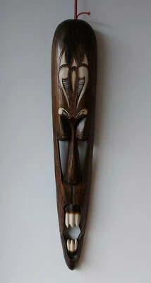 +++  SCHÖNE AFRIKANISCHE (WAND) MASKE. DEKO WANDMASKE +++ - Bild 1 von 4