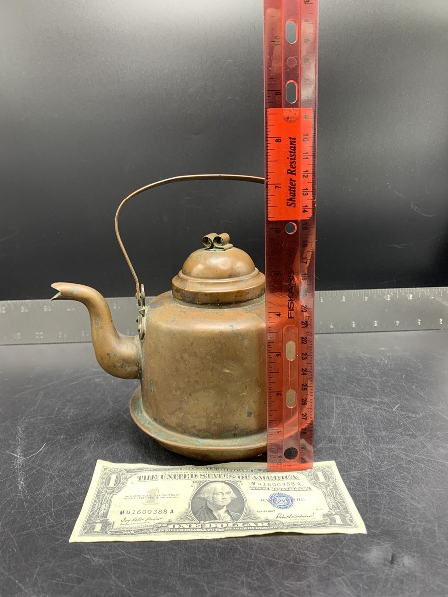 Vintage Knut Eriksson Eskilstuna 1 Liter Copper Tea Kettle Teapot