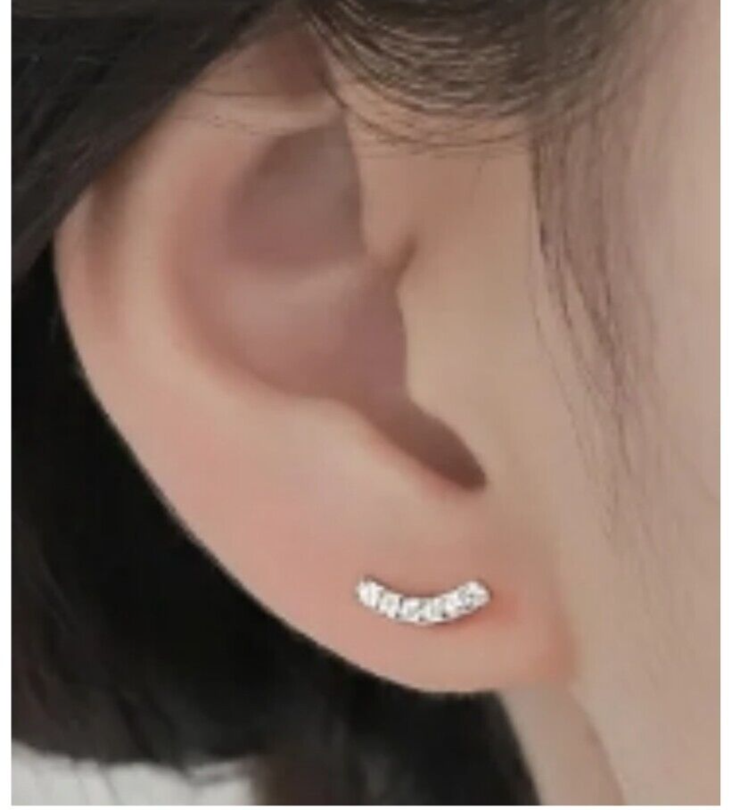 TianWlio Confezione da donna – Orecchini con tappo a vite per orecchie sensibili – Orecchini in acciaio con cilindro sottile e semplici diamanti orecchini per donna piccoli orecchini set con zirconi