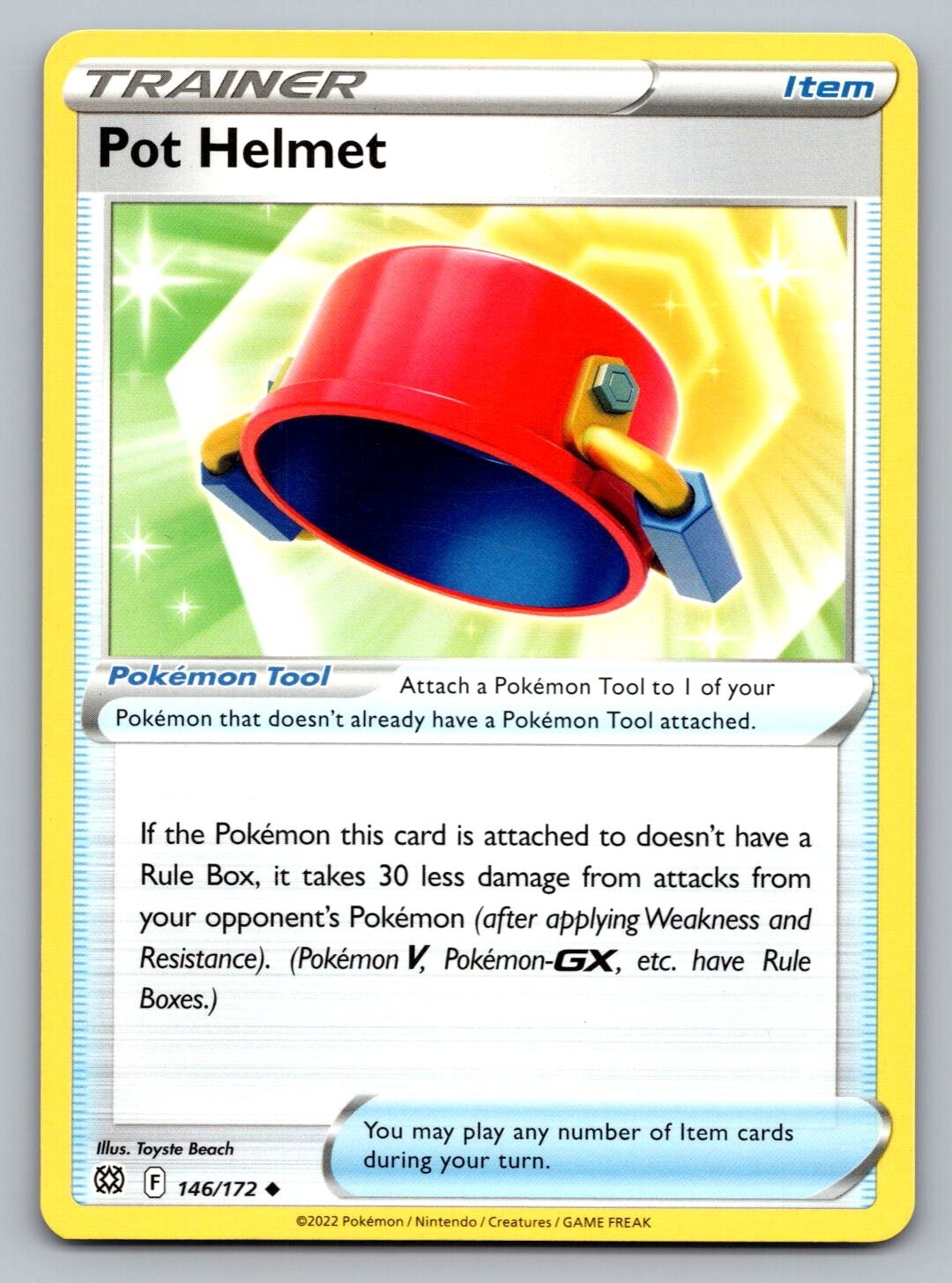 Pokemon TCG Brilliant Stars Pot Helmet #146