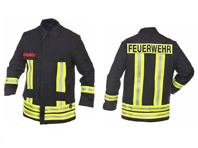 Feuerwehrjacke HuPF Teil Reflex wie Feuerwehr-Überjacke T 1/99  Einsatzjacke