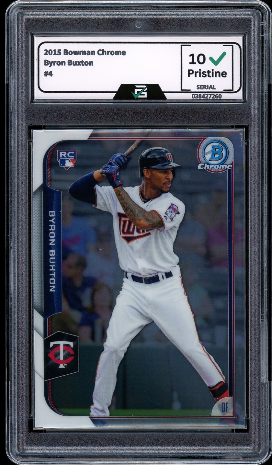 2015 Bowman's Best Refractor Byron Buxton RC Twins 2015 Bowman's