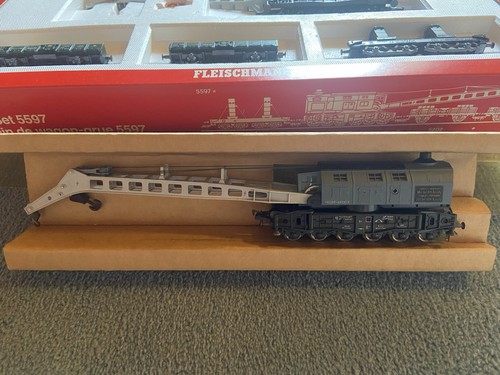 Fleischmann H0 Kranwagen Art.-Nr. 1495 – Krupp-Ardelt 90t DB, inkl 2 Kurbeln | Condition: Gebraucht
