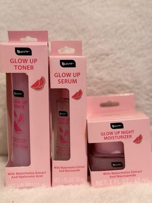 B.Pure Glow Up Toner, Serum, and Night Moisturizer ~ Watermelon Extract