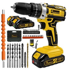 Power Drill Cordless Tool Kit  20V 2 Speed wi...