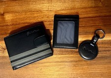 Leather Wallet Set Men s 