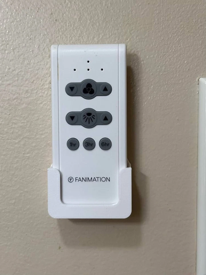 Fanimation CR500 3 Setting/Angle Mount Capable Indoor Ceiling Fan Remote - White - Image 3 of 3
