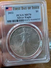 2022 American Eagle $1 PCGS MS70 First Day of Issue