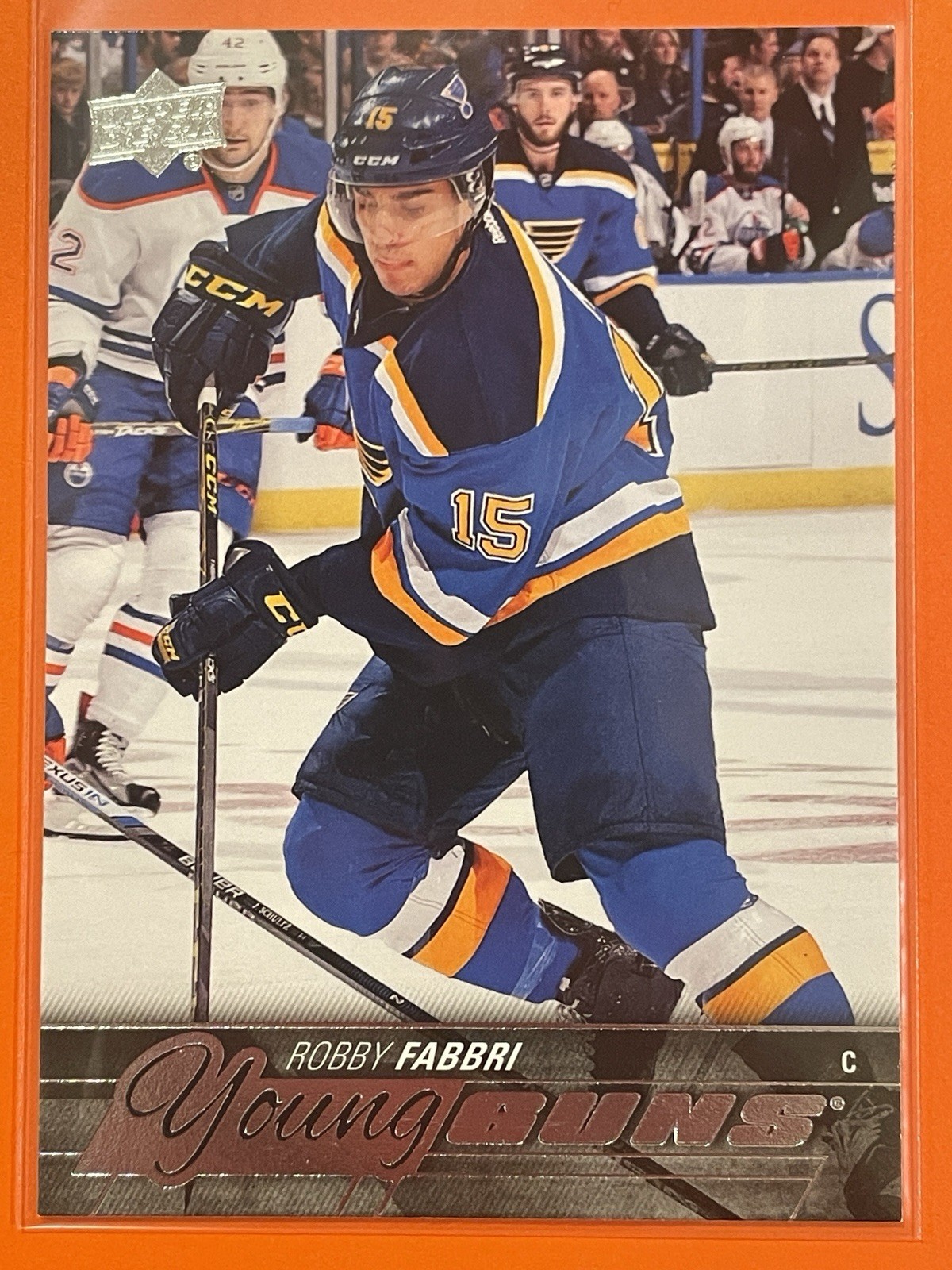 2015-16 Upper Deck Robby Fabbri Young Guns Rookie RC #229 Hockey St. Louis Blues