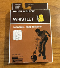 Vintage Bauer & Black Bowling Wristlet Wrist Support with Box - Bowling History