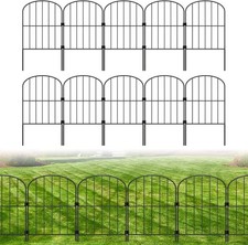 Decorative Garden Fence 10 Pack Animal Barrier Fence 10ft L x 10ft-10pack