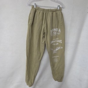 YoungLA Joggers Mens M Tan Immortal Young Ambitious Club Graphic Sweatpants 233
