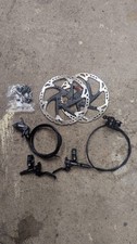 Shimano 4Piston Mountain Bike Brake set (Pair) And Rotors - BL-MT6100 RT72 203MM