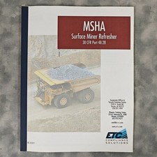 MSHA Surface Miner Refresher 30 CFR parte 48,28 manual ETC 2019