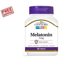 3 mg Melatonin Tablets for Sleep Support   90 Count Gluten-Free Quality Formula