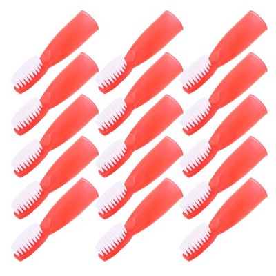  100 Pcs Sicherheitszahnbürste Orale Reinigungsbürste Pflegende Fingerzahnbürste