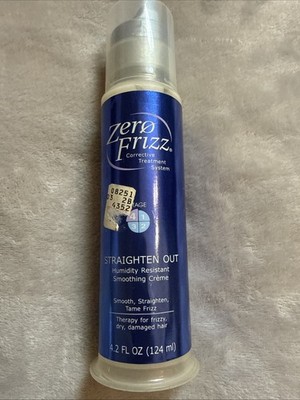 Zero Frizz Straighten Out Humidity Resisting Smoothing Creme 4.2 Oz New Old Stoc