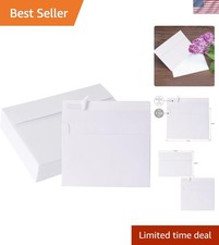 5x7 Envelopes 50 Pack, A7 White Envelopes for Invitations, 5 1/4  x 7 1/4  La...