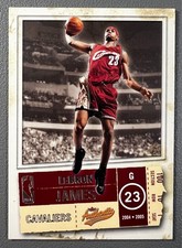 LeBron James 2004 Fleer Authentix Basketball ...