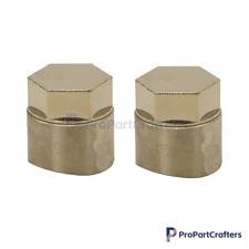 2 Sets O2 Oxygen Sensor Weld On / Weld In Bung Plug & Nut Cap Kit M18 x 1.5 US