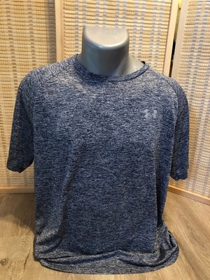 Under Armour Athletic Sportswear SS Men's Shirt Blue Static Large L Tech Tee 704