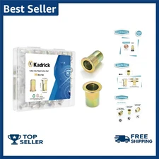 100Pcs M6 Rivet Nuts,Metric Carbon Steel Flat Head Threaded Insert Nuts Rivnuts