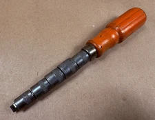 Vintage Indestro Super No. 360 Nut Driver w/ 5 Sockets Nested on Shaft