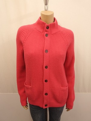 CHRISTIANO FISSORE Cashmere Strickjacke Gr. 44 I50 fuchsia 100% Kaschmir