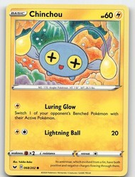 Chinchou 068/202 Sword & Shield Base Set Common