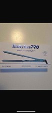 BaBylissPRO Nano Titanium Ultra-Slim Flat Iron 1.5"/38mm Blue Dual Voltage 450°F