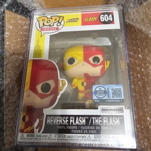 Funko Pop Reverse Flash/The Flash 604 Limited Edition 3500 + Protector NRFB