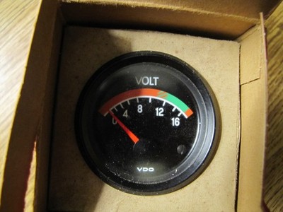 NOS VDO Voltmeter Gauge 12V 52mm Volt Meter Cockpit Vintage Audi VW Vehicle NEW