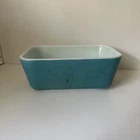 VINTAGE PYREX 502- B BLUE LOAF REFRIGERATOR GLASS DISH, NO LID VGC