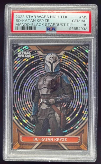 2023 Topps Star Wars High-Tek Black Stardust Diffractor Bo-Katan Kryze /5 PSA 10