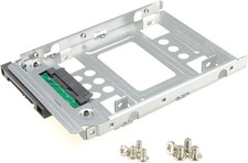 2.5" SSD to 3.5" SATA Hard Disk Drive HDD Adapter Caddy Tray CAGE Hot Swap Plug