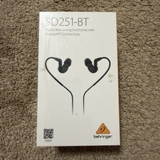 Behringer SD251-BT Black Bluetooth Earbud Studio Monitoring Earphones