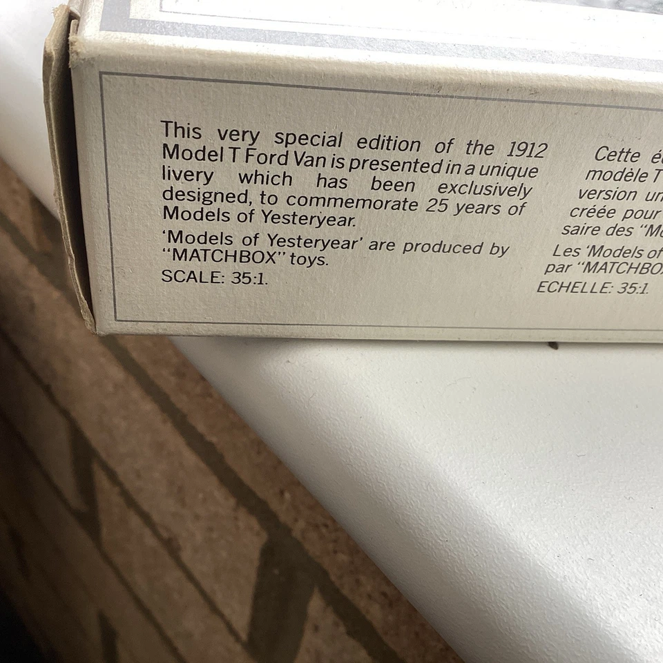 Models of Yesteryear Y12 1912 Ford Model T Matchbox Y-12 25 Years Edition  - Image 4 of 4