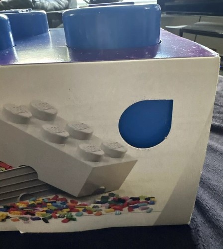 Lego Space blau Aufbewahrungsstein 6 Knöpfe Baukasten Neu mit Beschädigungsbox - Bild 4 von 7