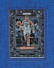 2022-23 Panini Prizm Basketball Monopoly Black Prizm # 78 Keegan Murray RC