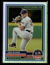 2023 Panini Stars & Stripes USA Baseball #75 Teddy McGraw Silver Card