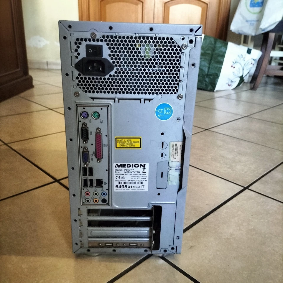 PC de escritorio WIndows XP CPU CoreDuo 1.6GHz RAM2GB HDD250GB MEDION MED MT ... - Imagen 3 de 4